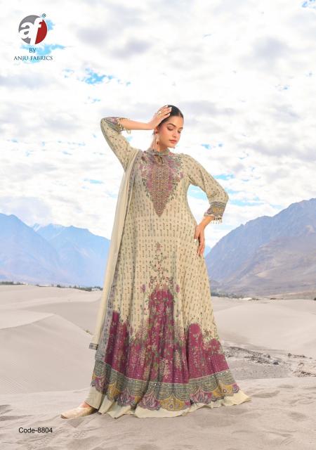 Anju fabrics deedar vol 3 gown kurtis wholesale